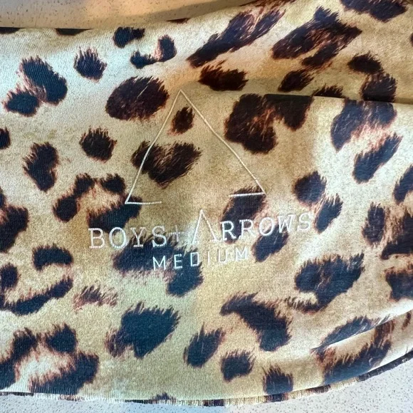 Leopard Print Ribbed Bikini Set Boys + Arrows Lace Up Top Medium / Bottom Small - Picture 8 of 8
